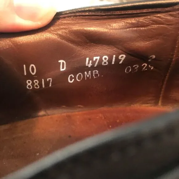 ALLEN EDMONDS BERWICK WINGTIP Tassle SLIP ON LEATHER LOAFER SHOE 10D - Picture 8 of 13